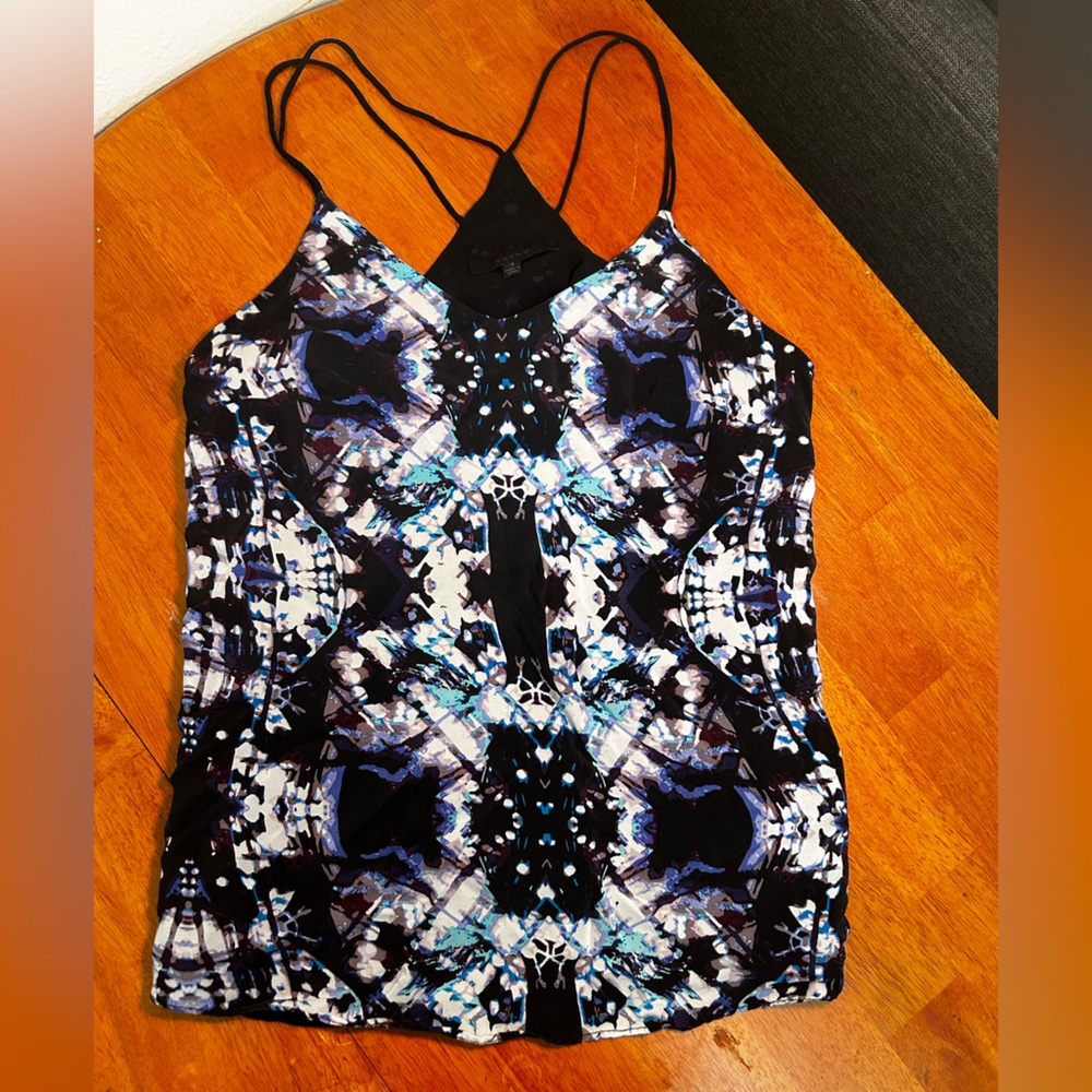 Patterned womens camisole, silk
